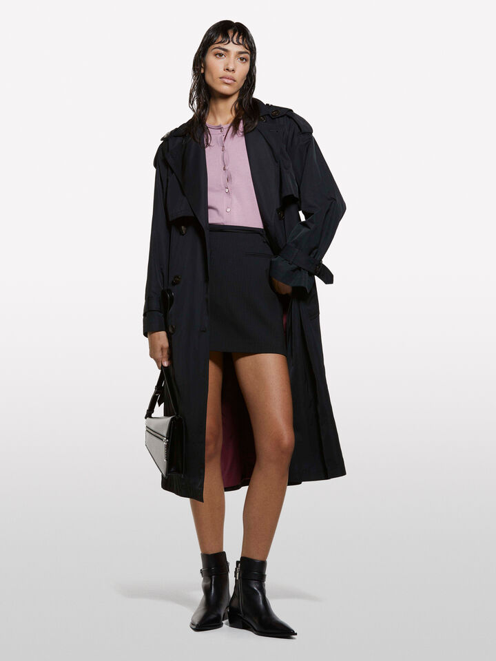 Mauve regular fit cardigan - women's cardigans - Pink | Sisley image number 1